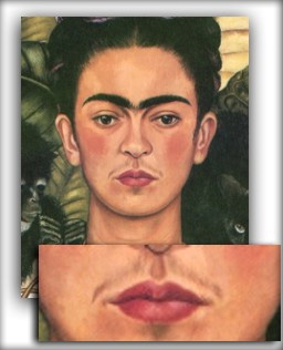 Frida Kahlo, siempre orgullosa de sus bigotes mexicanos.